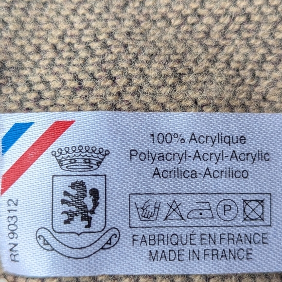 NWOT French Lily Floral Ruana Wrap Shawl Purple Magenta Taupe Sage Green - Picture 5 of 6